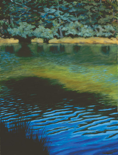 Afternoon Reflections, Lake Lagunitas by Terry Lockman