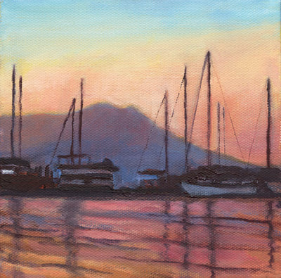 Dusk Over Sausalito III by Terry Lockman