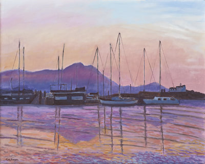 Dusk Over Sausalito by Terry Lockman