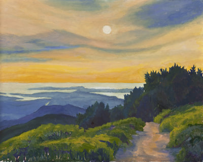 Sunset on Mt. Vision by Terry Lockman