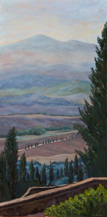 View from Pienza by Terry Lockman