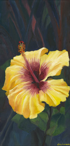 The Glow, Yellow Hibiscus by Terry Lockman
