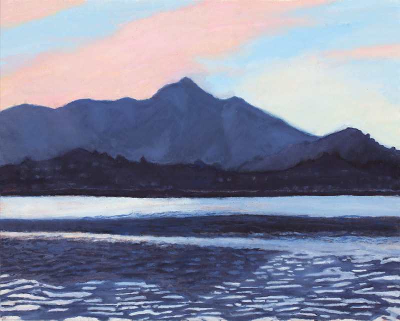 Twilight on Mt Tam from Tiburon, 16x20, Available